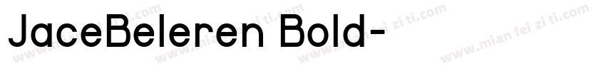 JaceBeleren Bold字体转换